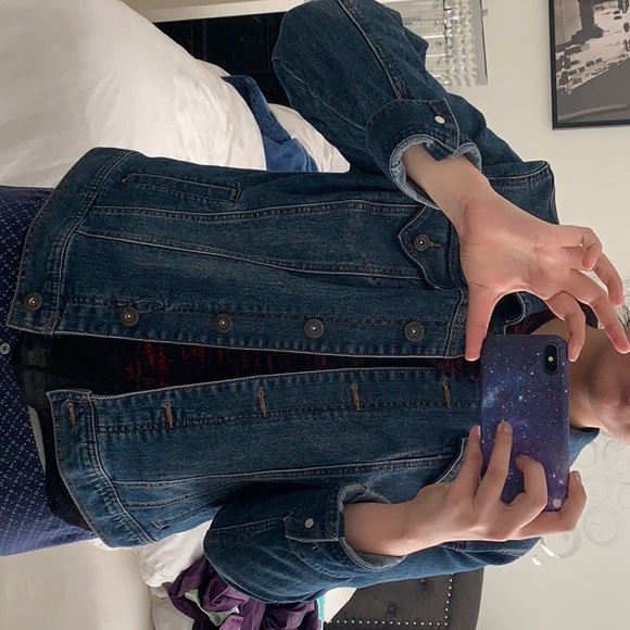 Jean jacket, size L, blue denim - Picture 2 of 2